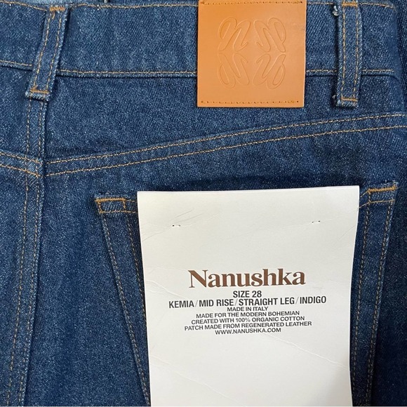 NWT NANUSHKA Kemia Eco Indigo Size 28 - Picture 11 of 12